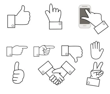 Hands Stock Illustration