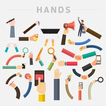 Hands Stock Illustration