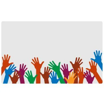 Hands up Stock Illustration