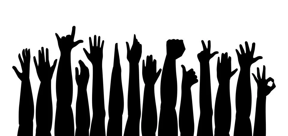 Hands Up Stock Illustration