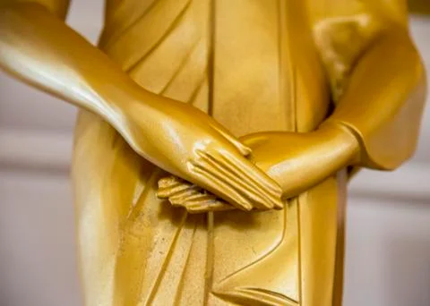 Hands of image buddha Stock Photos