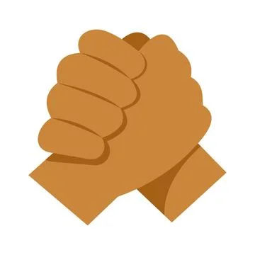 Hands interlocking in unity and support concept 스톡 일러스트
