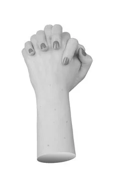 Hands intertwined in support, gesture of unity and devotion, clasped fingers Stock Photos