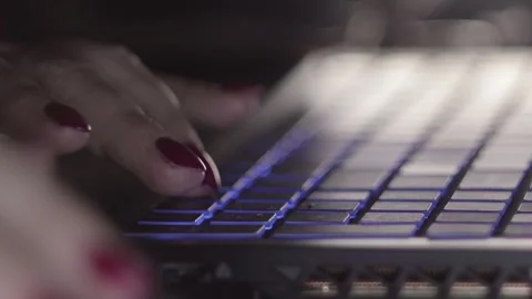 Hands on the keyboard Stock Footage 274976153