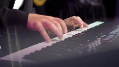 Hands on the keys Stock Footage 98224451