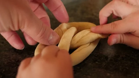 Hands of the kid are doing pretzels 스톡 동영상 145909275