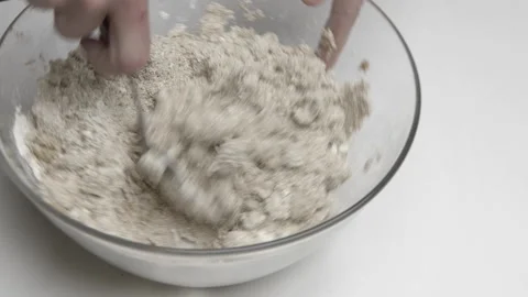 Hands kneading concrete for making handmade candles Stock Footage 187004057