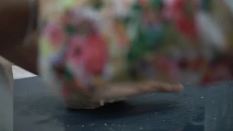 Hands Kneading Dough Stock Footage 317472520