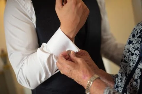 Hands link with feeling Stock Photos