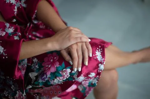 Hands link with feeling Stock Photos