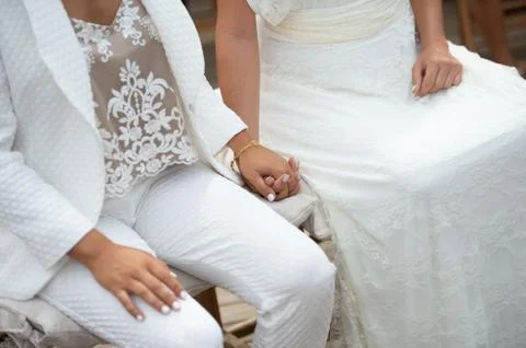 Hands link with feeling Stock Photos