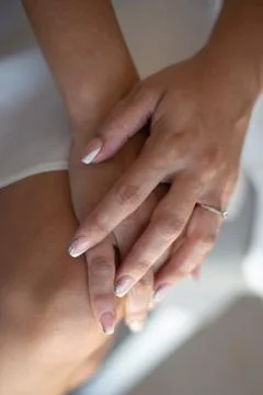 Hands link with feeling Stock Photos