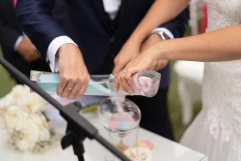 Hands link with feeling Stock Photos