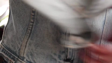 Hands Looking For Missing Item In Coat Pocket Video stock 148122979