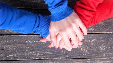 Hands of a loved one. Video stock 87996999