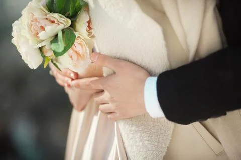 Hands of lovers 스톡 사진