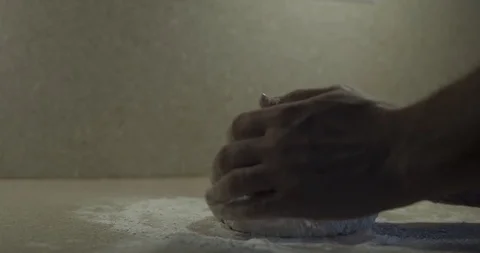 Hands Making Bread Stock Footage 124661724