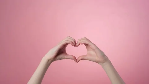Hands making heart shape gesture Stock Footage 171539417