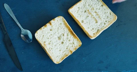 Hands making a sandwich Stock Footage 109001246