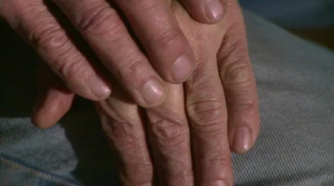 Hands of a Man in His 60's (4 of 4) Stock Footage 294986