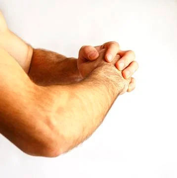 Hands of a man Foto stock