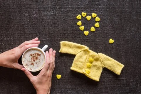 Hands of a master on black background Stock Photos