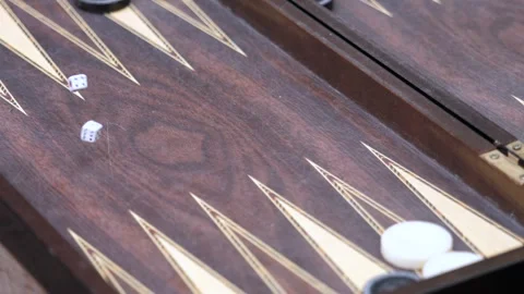 Hands of men playing backgammon Stock Footage 292740130