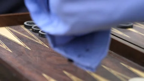 Hands of men playing backgammon Stock Footage 292740219