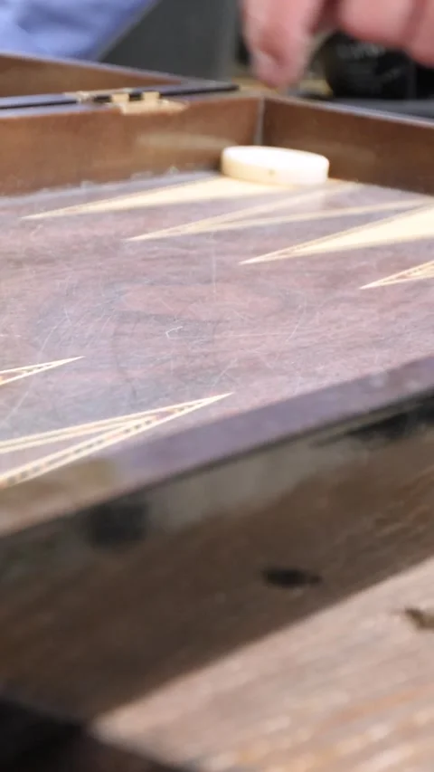 Hands of men playing backgammon Stock Footage 332876043