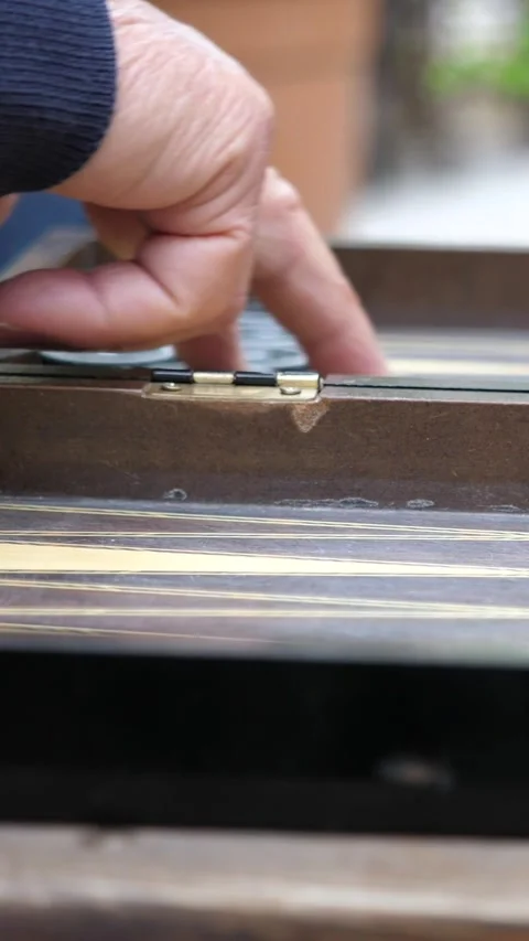 Hands of men playing backgammon Stock Footage 332876197