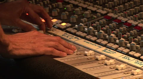 Hands mix  desk Stock Footage 924772