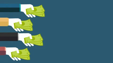 Hands with money Stock Footage 37367491