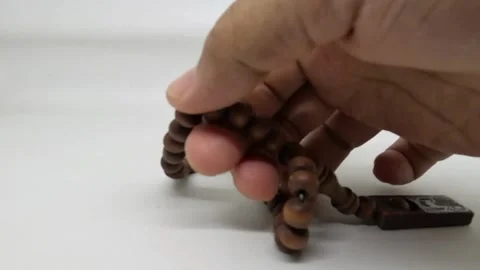 Hands of a Muslim praying Stock Footage 284830315