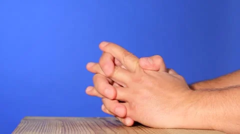 Hands nervously Stock Footage 8841633