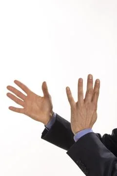 Hands for nine Stock Photos