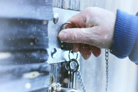 Hands open lock Stock Photos