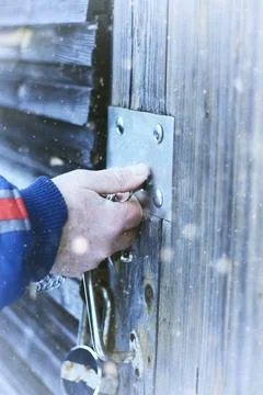 Hands open lock Stock Photos