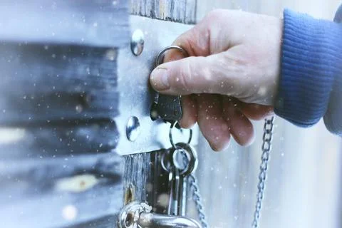 Hands open lock Stock Photos