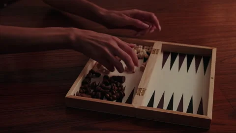 Hands Opening Chess Set for Strategic Board Game Stock Footage 334623973