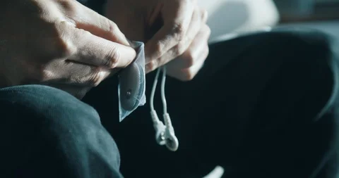 Hands opening plant bio feedback technology sensor equipment Stock Footage 104073732