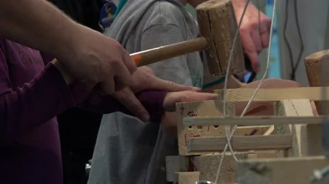 Hands our main tool to create space. New technologies. Stock Footage 52362326