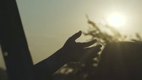 Hands Out Of Car Window Stock Footage 78013686