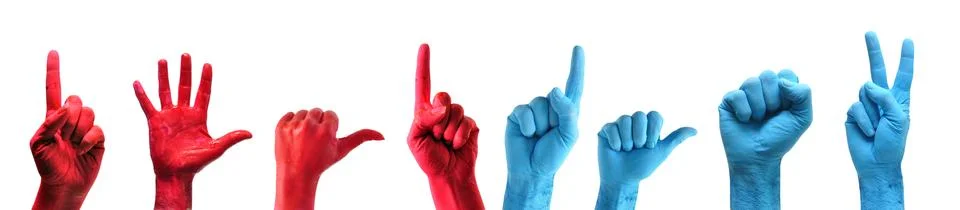 Hands pack Stock Photos