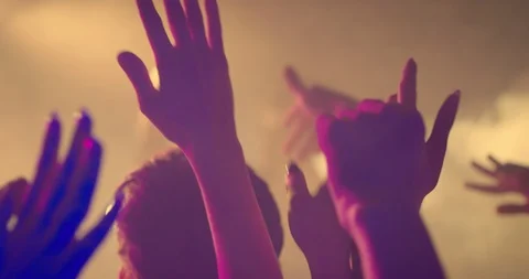 Hands at a Party Stock Footage 88731921