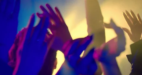 Hands at a Party Stock Footage 96031183