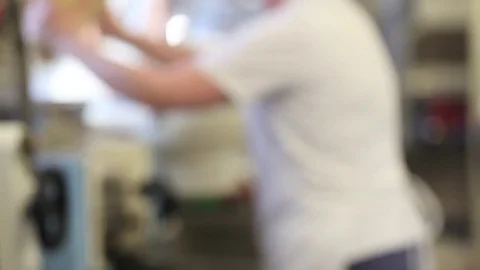 Hands pastry chef prepares the dough Stock Footage 82500916