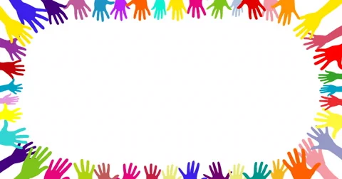 Hands of people in a circle (4k) Stock-Footage 60616424