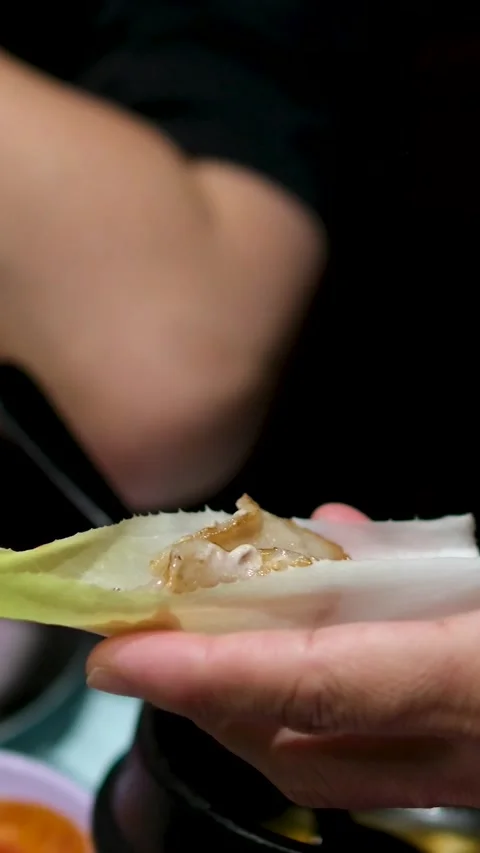 Hands of people eating using of Chinese chopsticks at home Stock Footage 302800721