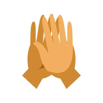 Hands performing high five gesture symbolizing success Stock Illustration