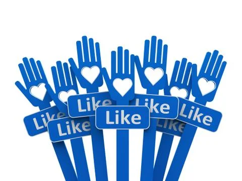 Hands with like Stock Photos